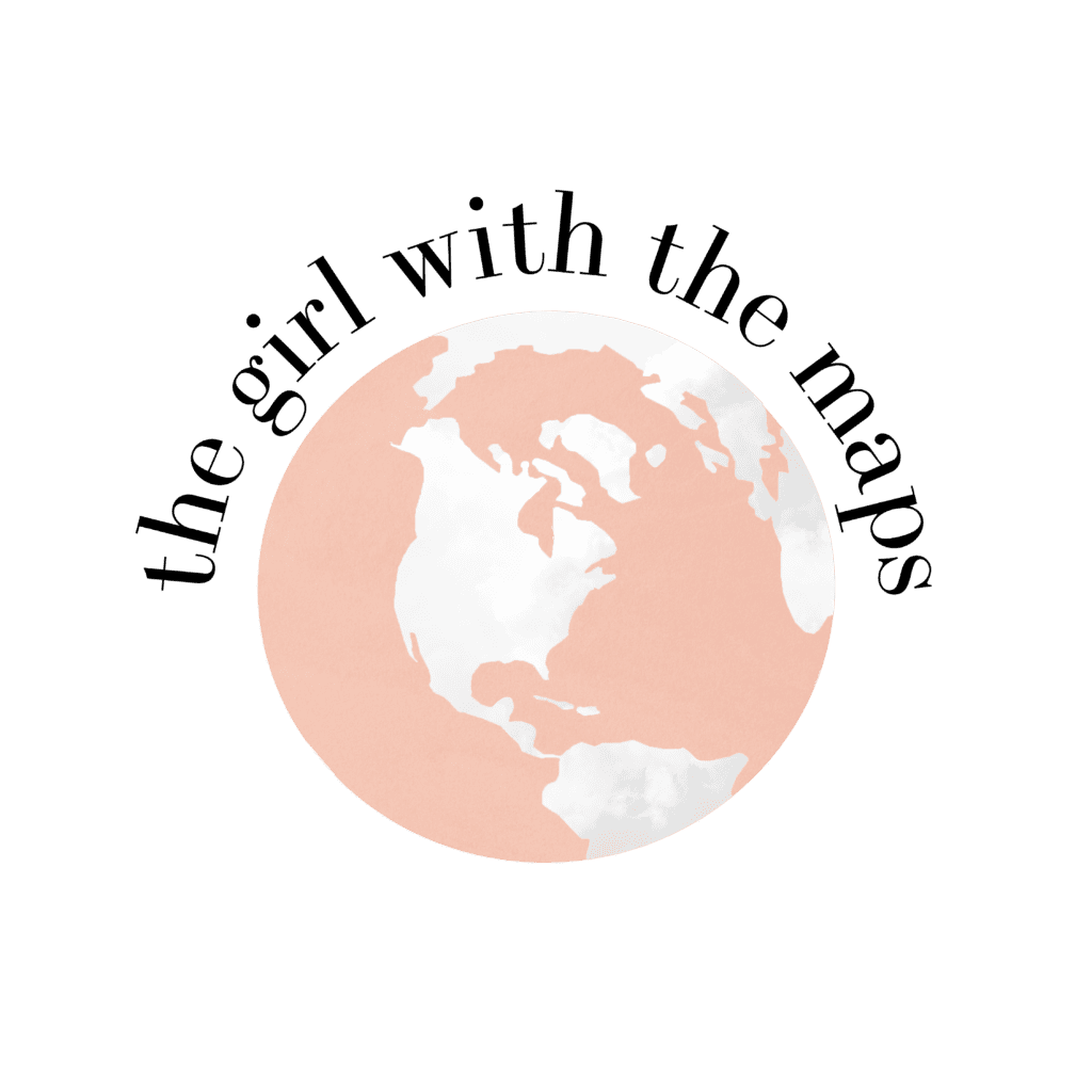 the girl with the maps logo